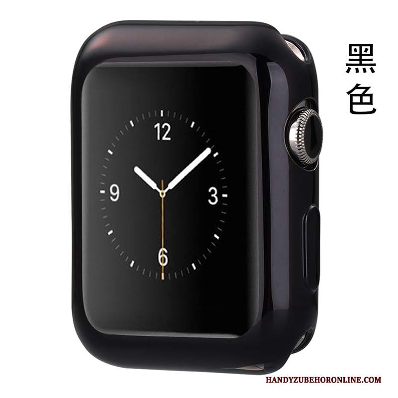 Custodia Apple Watch Series 2 Silicone Nero Morbido, Cover Apple Watch Series 2 Protezione Sottili Tutto Incluso