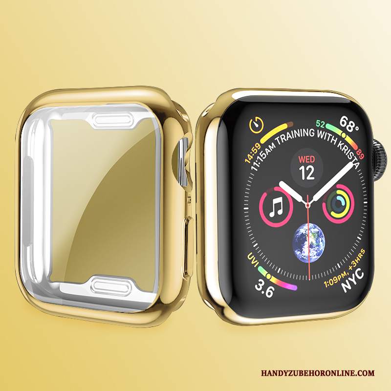 Custodia Apple Watch Series 2 Silicone Placcatura Argento, Cover Apple Watch Series 2 Protezione Morbido Sottile