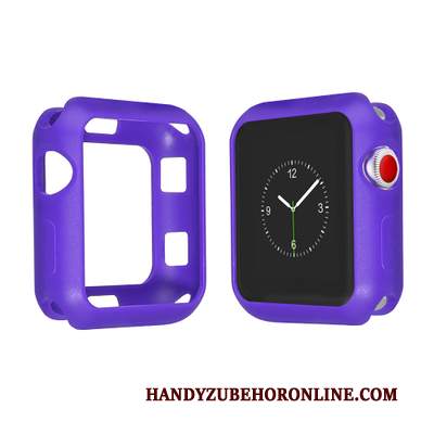 Custodia Apple Watch Series 2 Silicone Tutto Incluso Morbido, Cover Apple Watch Series 2 Colore Anti-caduta Porpora