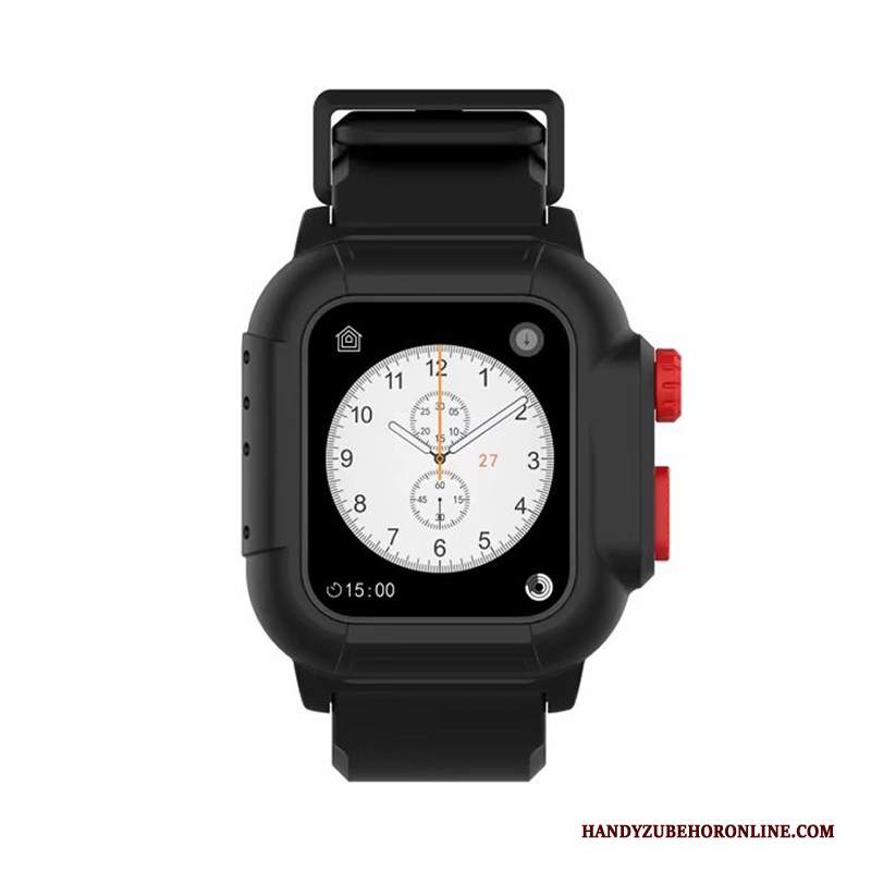 Custodia Apple Watch Series 3 Protezione Nero Impermeabili, Cover Apple Watch Series 3 Running Tendenza