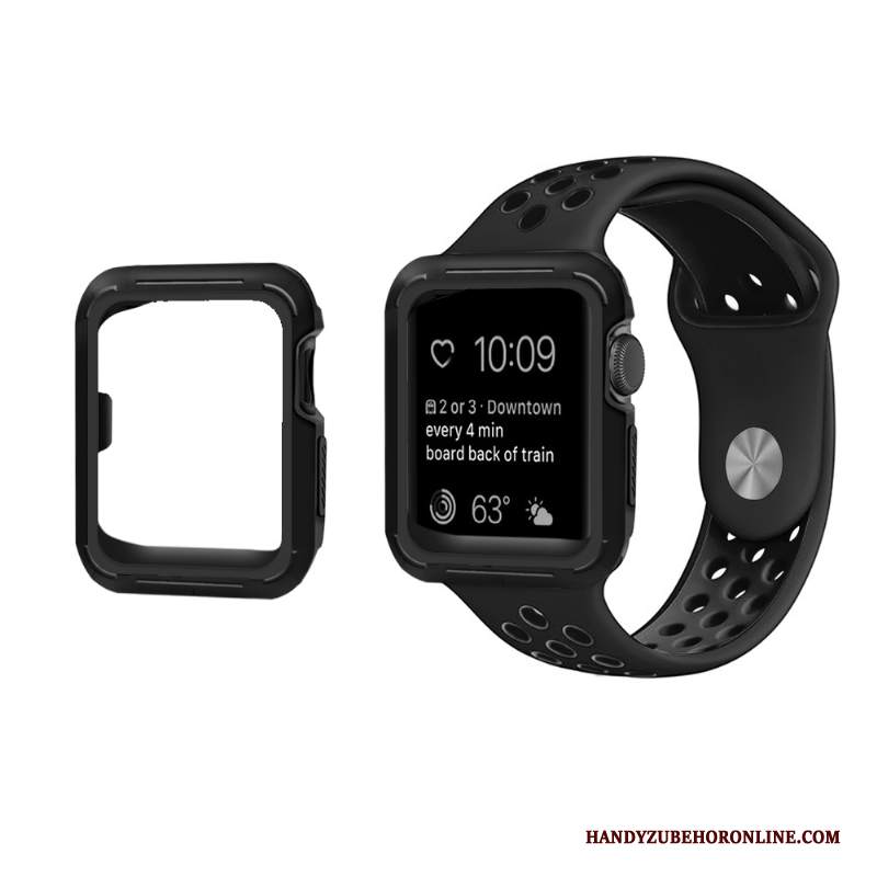 Custodia Apple Watch Series 3 Silicone Porpora Anti-caduta, Cover Apple Watch Series 3 Protezione