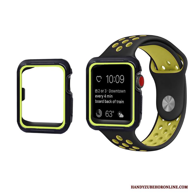 Custodia Apple Watch Series 3 Silicone Porpora Anti-caduta, Cover Apple Watch Series 3 Protezione