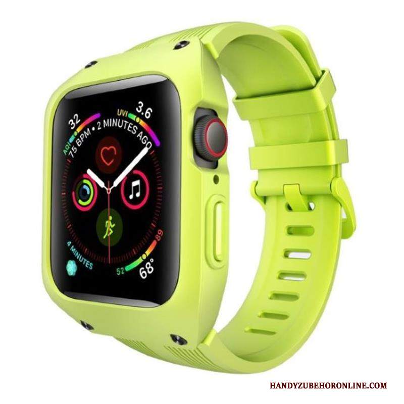 Custodia Apple Watch Series 3 Silicone Verde Anti-caduta, Cover Apple Watch Series 3 Protezione Sportivo Tutto Incluso