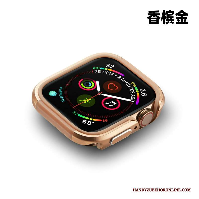 Custodia Apple Watch Series 4 Protezione Anti-caduta Oro, Cover Apple Watch Series 4 Telaio Metallo