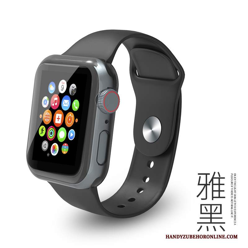 Custodia Apple Watch Series 4 Protezione Tendenza Di Personalità, Cover Apple Watch Series 4 Moda Nero Sportivo