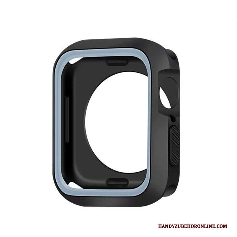 Custodia Apple Watch Series 5 Silicone Blu Tutto Incluso, Cover Apple Watch Series 5 Protezione Telaio