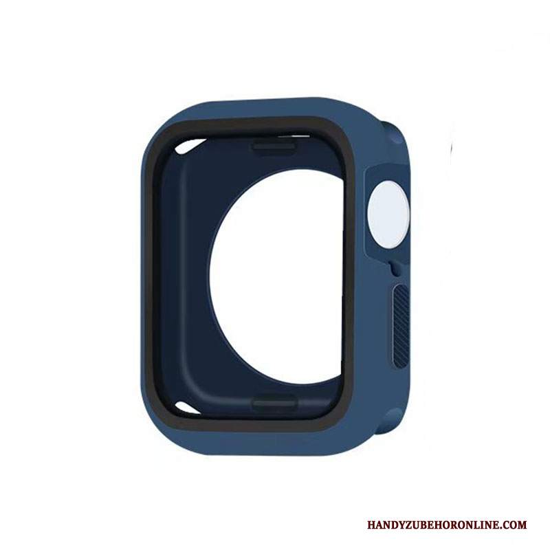 Custodia Apple Watch Series 5 Silicone Blu Tutto Incluso, Cover Apple Watch Series 5 Protezione Telaio