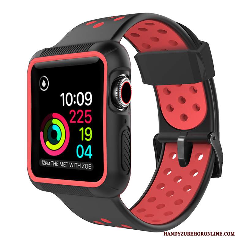 Custodia Apple Watch Series 5 Silicone Rosso Sportivo, Cover Apple Watch Series 5 Protezione