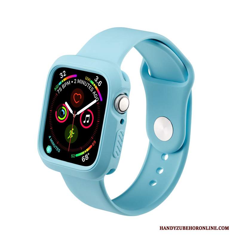 Custodia Apple Watch Series 5 Silicone Sportivo Tendenza, Cover Apple Watch Series 5 Protezione Verde Di Personalità