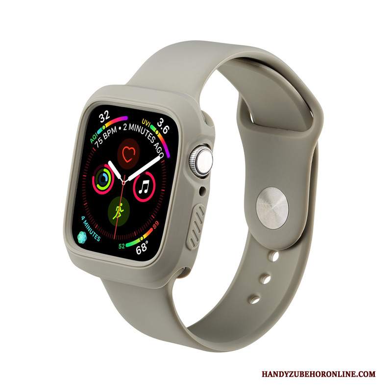 Custodia Apple Watch Series 5 Silicone Sportivo Tendenza, Cover Apple Watch Series 5 Protezione Verde Di Personalità