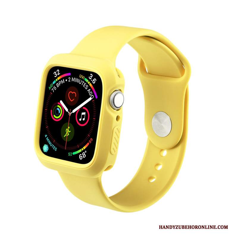 Custodia Apple Watch Series 5 Silicone Sportivo Tendenza, Cover Apple Watch Series 5 Protezione Verde Di Personalità