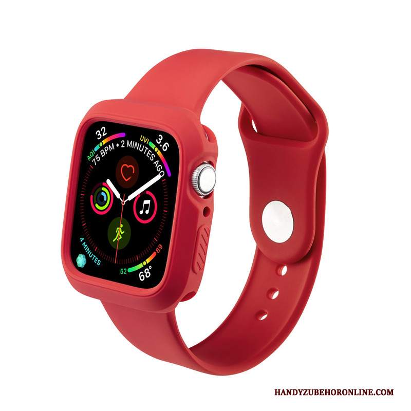 Custodia Apple Watch Series 5 Silicone Sportivo Tendenza, Cover Apple Watch Series 5 Protezione Verde Di Personalità