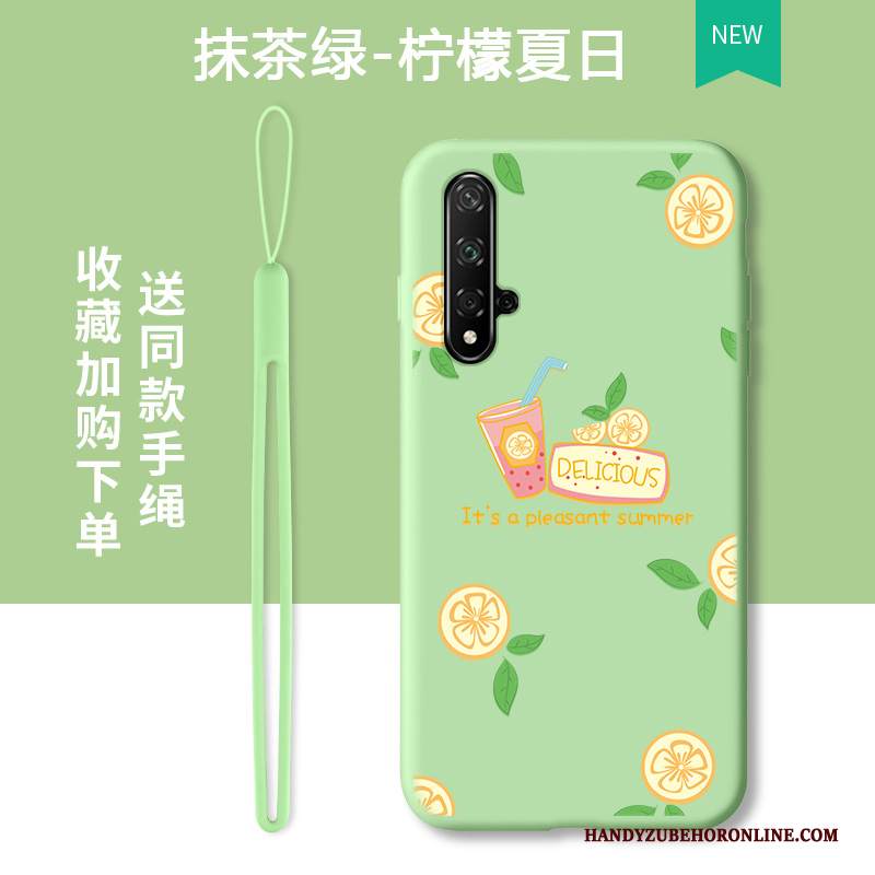 Custodia Honor 20 Cartone Animato Marchio Di Tendenza Bello, Cover Honor 20 Verde Net Red