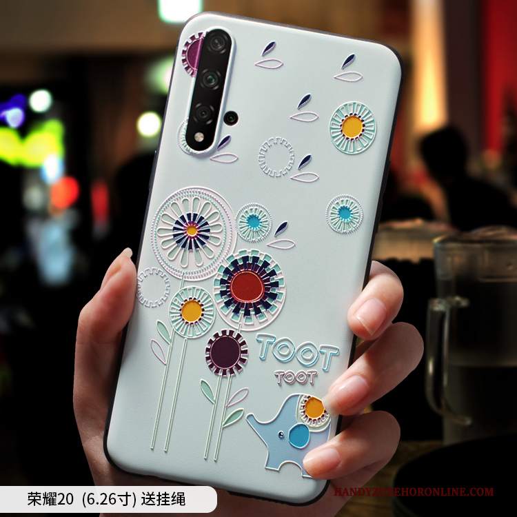 Custodia Honor 20 Creativo Telefono Macchiati, Cover Honor 20 Cartone Animato Tutto Incluso Morbido