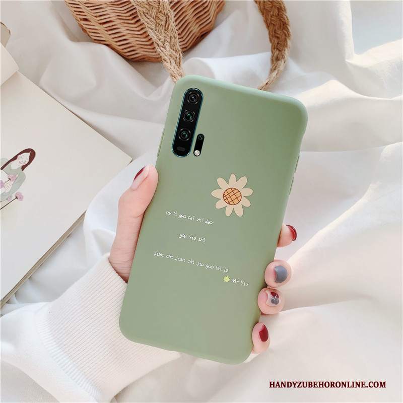 Custodia Honor 20 Pro Silicone Macchiati Morbido, Cover Honor 20 Pro Protezione Tutto Incluso Verde