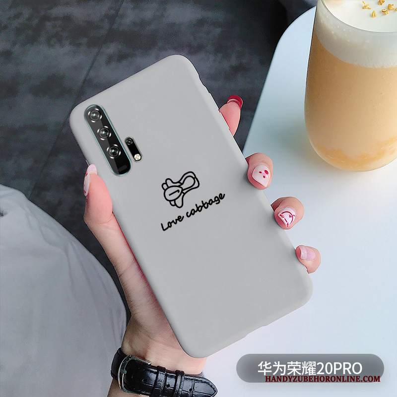 Custodia Honor 20 Pro Silicone Semplici Morbido, Cover Honor 20 Pro Conigliotelefono