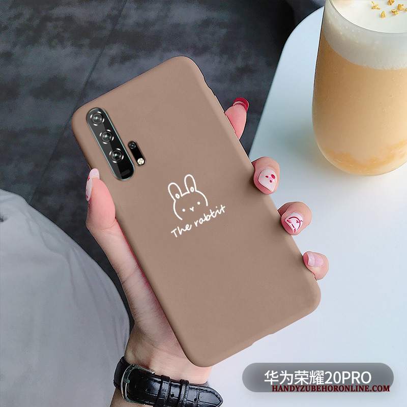 Custodia Honor 20 Pro Silicone Semplici Morbido, Cover Honor 20 Pro Conigliotelefono