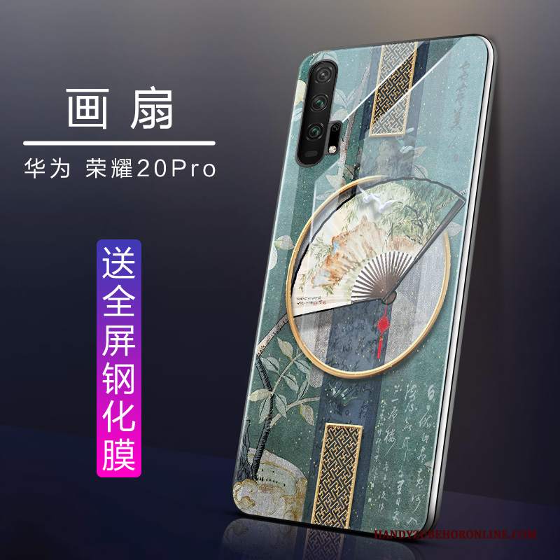 Custodia Honor 20 Pro Silicone Tendenza Verde, Cover Honor 20 Pro Protezione Net Redtelefono