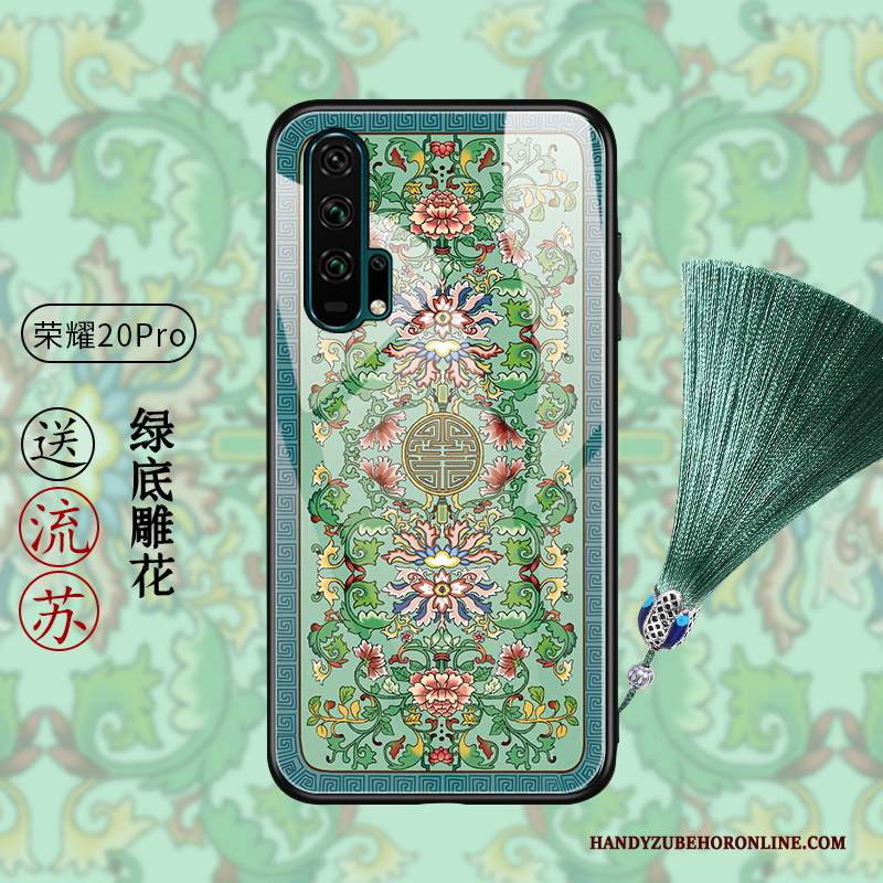 Custodia Honor 20 Pro Vintage Classico Vetro, Cover Honor 20 Pro Protezione Anti-caduta Tutto Incluso