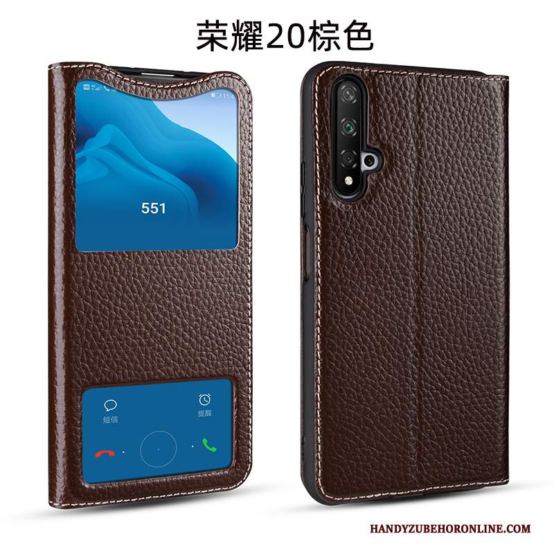 Custodia Honor 20 Protezione Vino Rosso Affari, Cover Honor 20 Pelle Muccatelefono