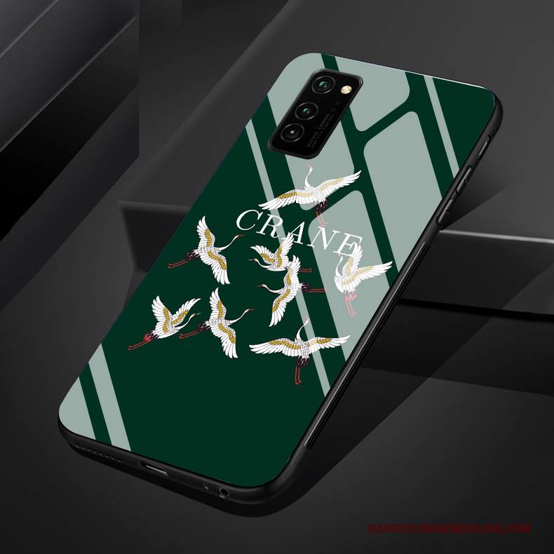 Custodia Honor 30 Pro Silicone Telefono Semplici, Cover Honor 30 Pro Verde Arte