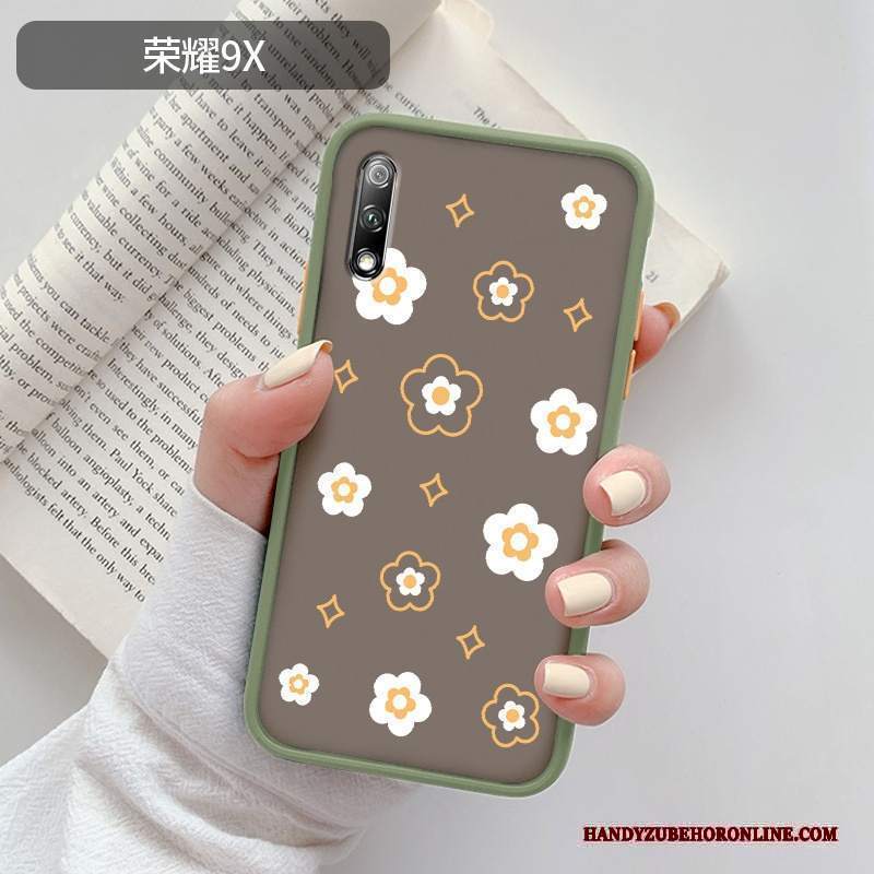 Custodia Honor 9x Creativo Fiori Di Personalità, Cover Honor 9x Silicone Marchio Di Tendenza Piccola