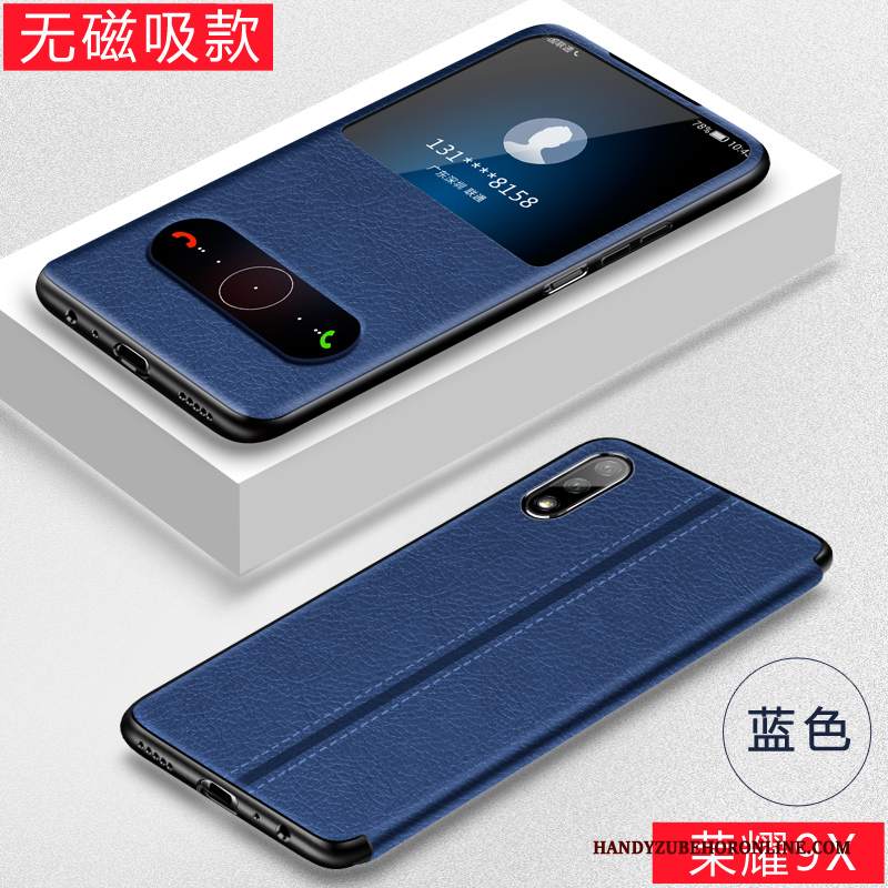 Custodia Honor 9x Pelle Anti-caduta Tutto Incluso, Cover Honor 9x Creativo Magnetico Sottile