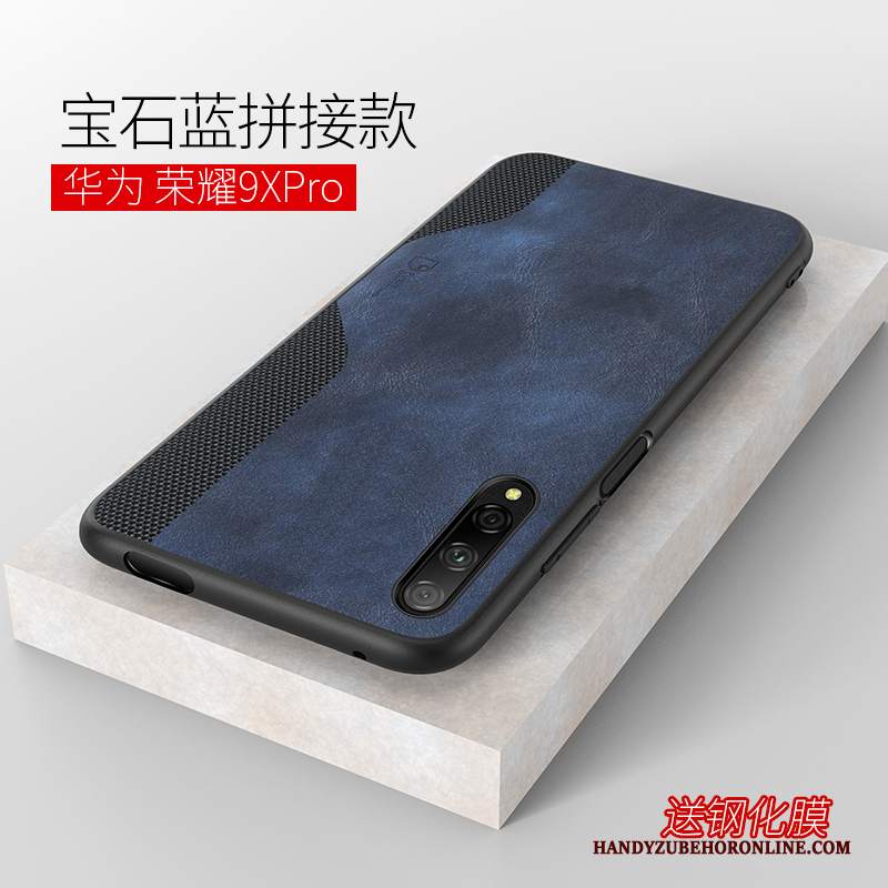 Custodia Honor 9x Pro Pelle Qualità Nylon, Cover Honor 9x Pro Protezione Morbido Affari