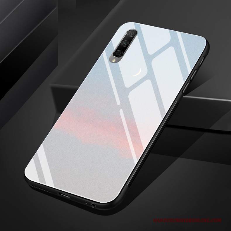 Custodia Honor 9x Pro Silicone Vetro Chiaro, Cover Honor 9x Pro Vento Grigio