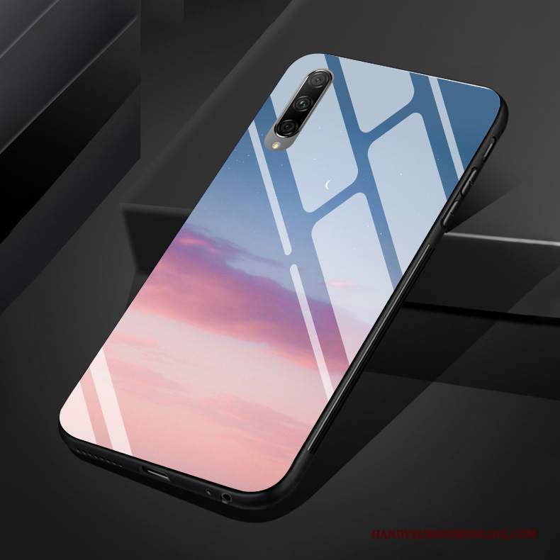 Custodia Honor 9x Pro Silicone Vetro Chiaro, Cover Honor 9x Pro Vento Grigio