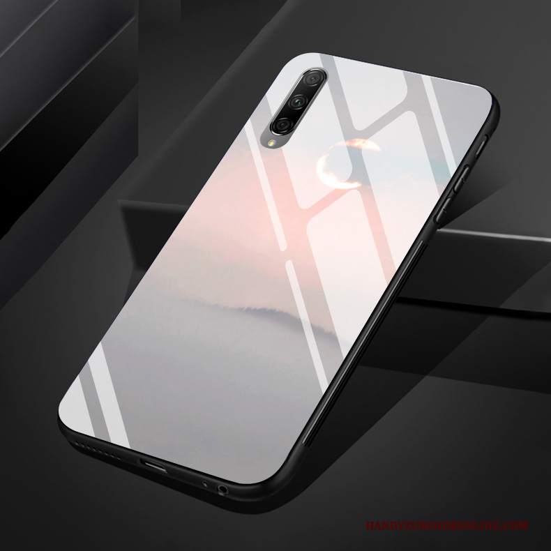 Custodia Honor 9x Pro Silicone Vetro Chiaro, Cover Honor 9x Pro Vento Grigio