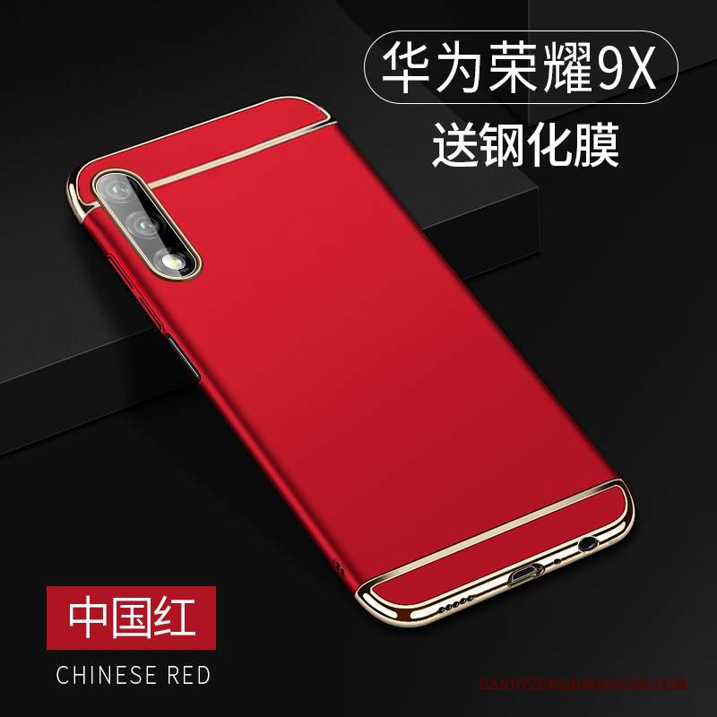 Custodia Honor 9x Protezione Sottile Net Red, Cover Honor 9x Telefono Oro