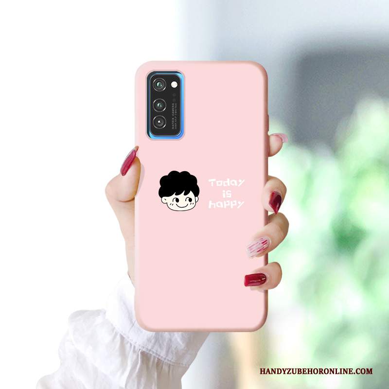 Custodia Honor View30 Cartone Animato Tendenza Morbido, Cover Honor View30 Silicone Telefono Rosa