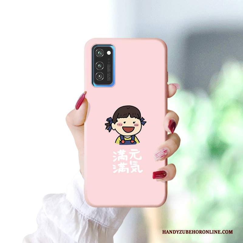 Custodia Honor View30 Cartone Animato Tendenza Morbido, Cover Honor View30 Silicone Telefono Rosa