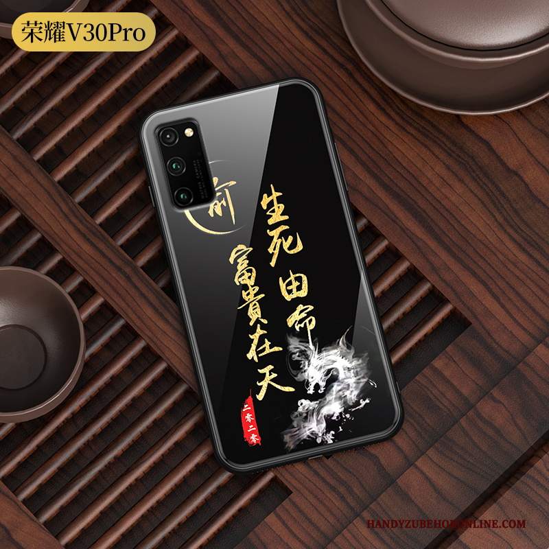 Custodia Honor View30 Pro Creativo Di Personalitàtelefono, Cover Honor View30 Pro Nero Luminoso