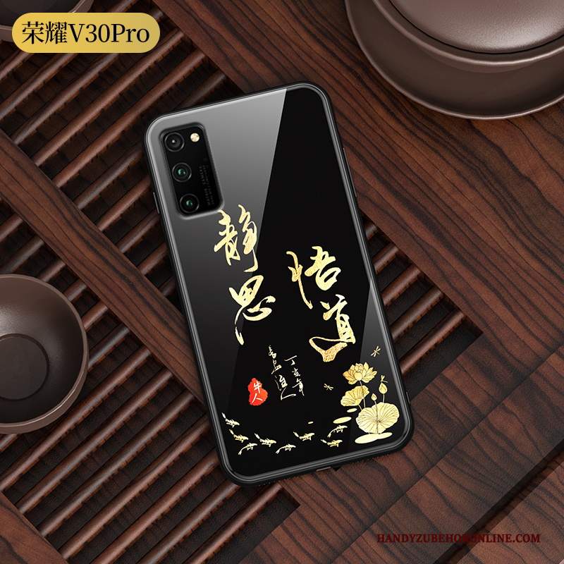 Custodia Honor View30 Pro Creativo Di Personalitàtelefono, Cover Honor View30 Pro Nero Luminoso