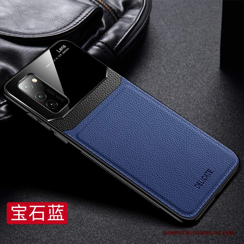 Custodia Honor View30 Pro Pelle Anti-caduta Modello, Cover Honor View30 Pro Silicone Affari Blu