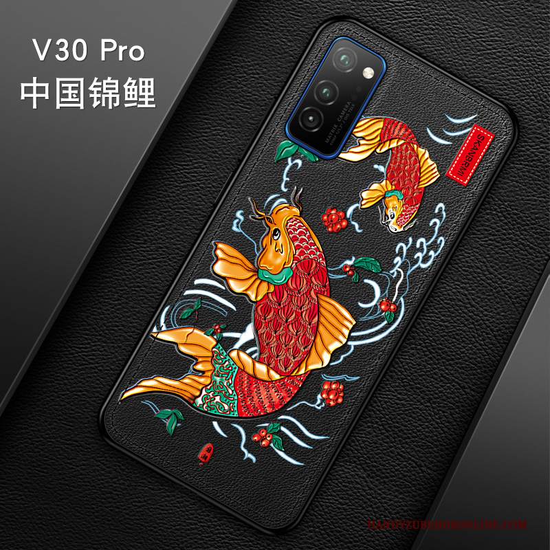 Custodia Honor View30 Pro Pelle Di Personalità High End, Cover Honor View30 Pro Goffratura Morbido Marchio Di Tendenza