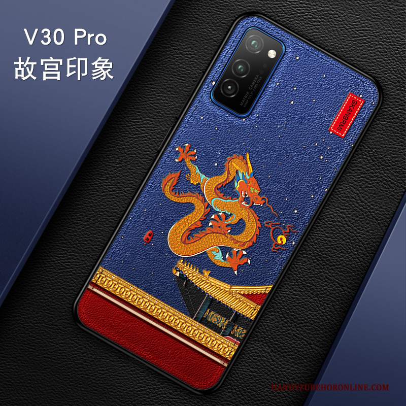 Custodia Honor View30 Pro Pelle Di Personalità High End, Cover Honor View30 Pro Goffratura Morbido Marchio Di Tendenza