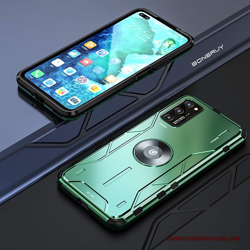 Custodia Honor View30 Pro Protezione Metallo Tutto Incluso, Cover Honor View30 Pro Creativo Verde Difficile