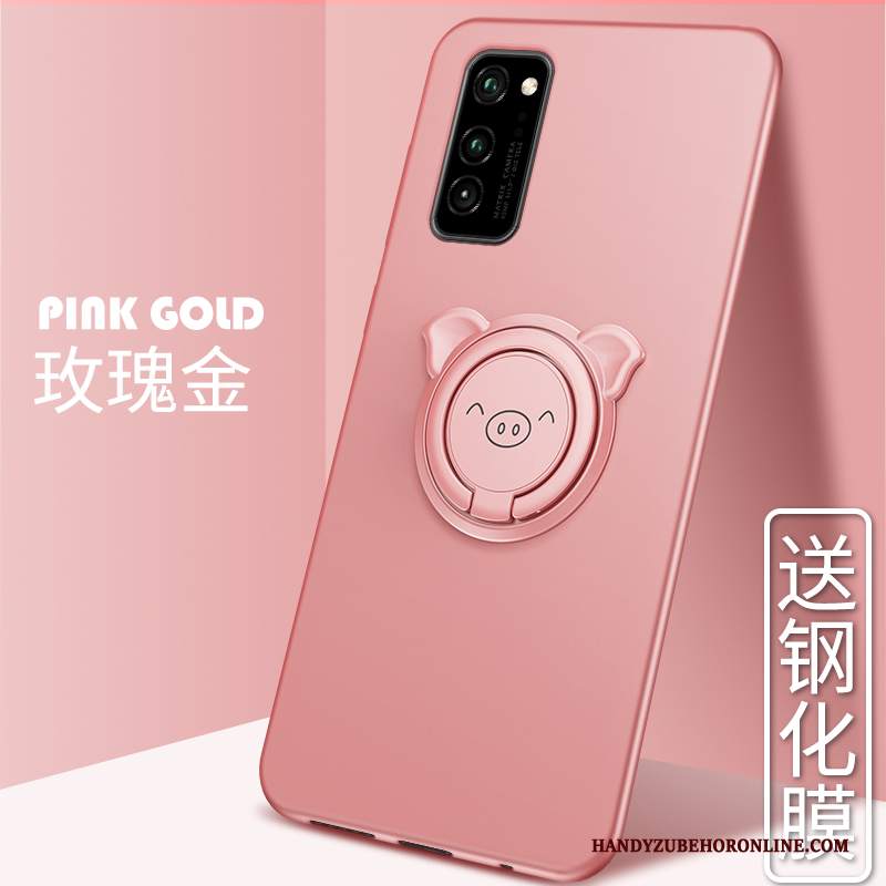 Custodia Honor View30 Pro Silicone Anti-caduta Carino, Cover Honor View30 Pro Protezione Telefono Rosa