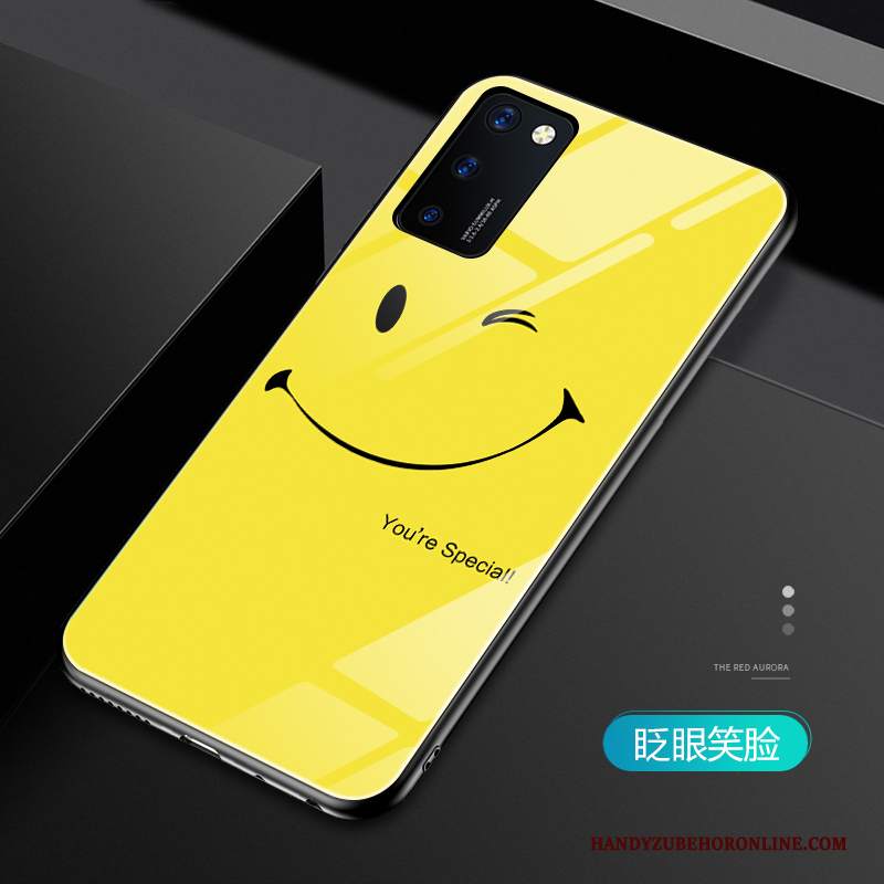 Custodia Honor View30 Silicone Amanti Smiley, Cover Honor View30 Creativo Di Personalità Anti-caduta