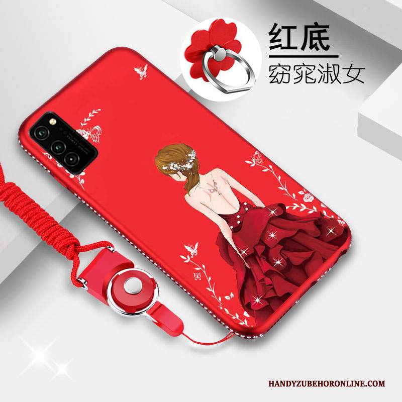 Custodia Honor View30 Silicone Anti-caduta Net Red, Cover Honor View30 Protezione Tutto Inclusotelefono