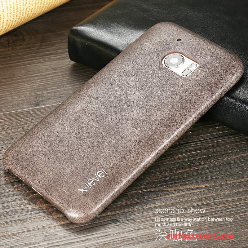 Custodia Htc 10 Pelle Nuovo Cachi, Cover Htc 10 Protezione Anti-caduta Chiaro