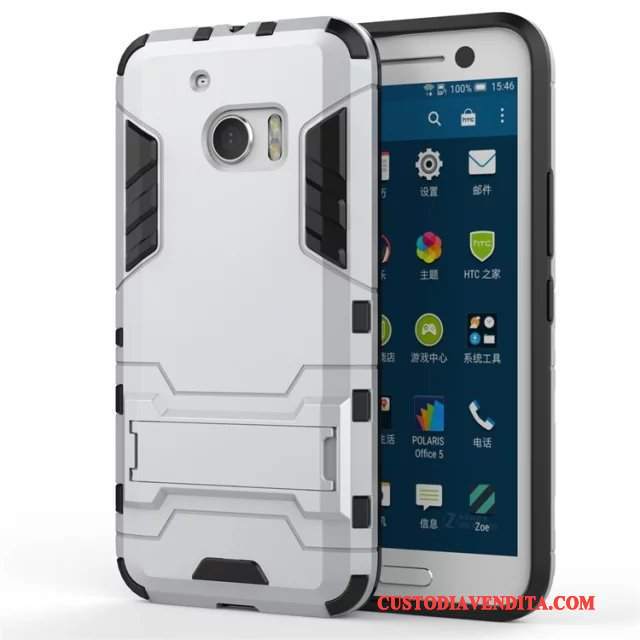 Custodia Htc 10 Protezione Anti-caduta Bianco, Cover Htc 10 Argentotelefono