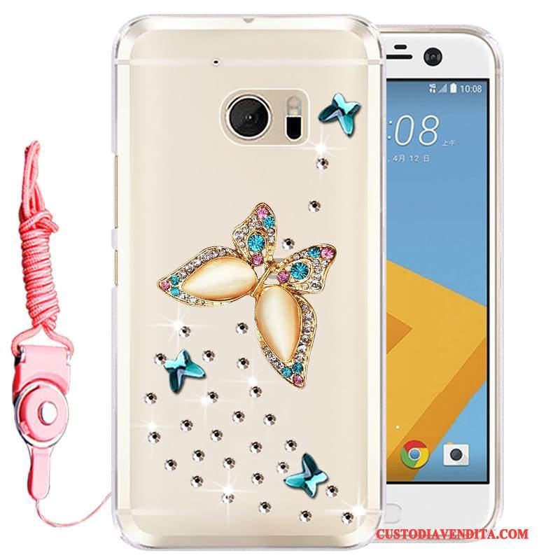 Custodia Htc 10 Silicone Rosatelefono, Cover Htc 10 Strass