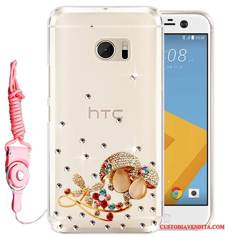 Custodia Htc 10 Silicone Rosatelefono, Cover Htc 10 Strass