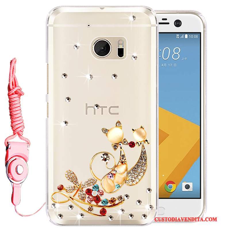 Custodia Htc 10 Silicone Rosatelefono, Cover Htc 10 Strass