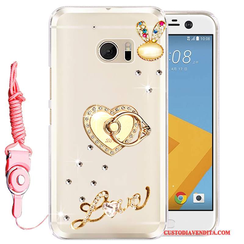 Custodia Htc 10 Silicone Rosatelefono, Cover Htc 10 Strass