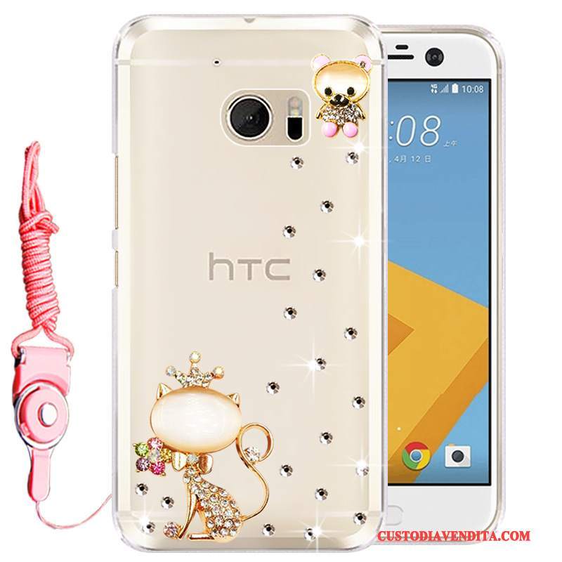 Custodia Htc 10 Silicone Rosatelefono, Cover Htc 10 Strass